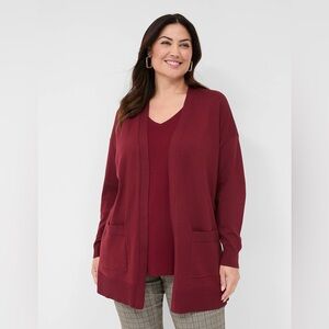 Lane Bryant Swing Open-Front Cardigan